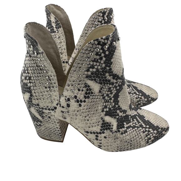 Steve Madden Vegan Snakeskin Slip On Ankle Boot Rockstar 7M - Picture 3 of 6